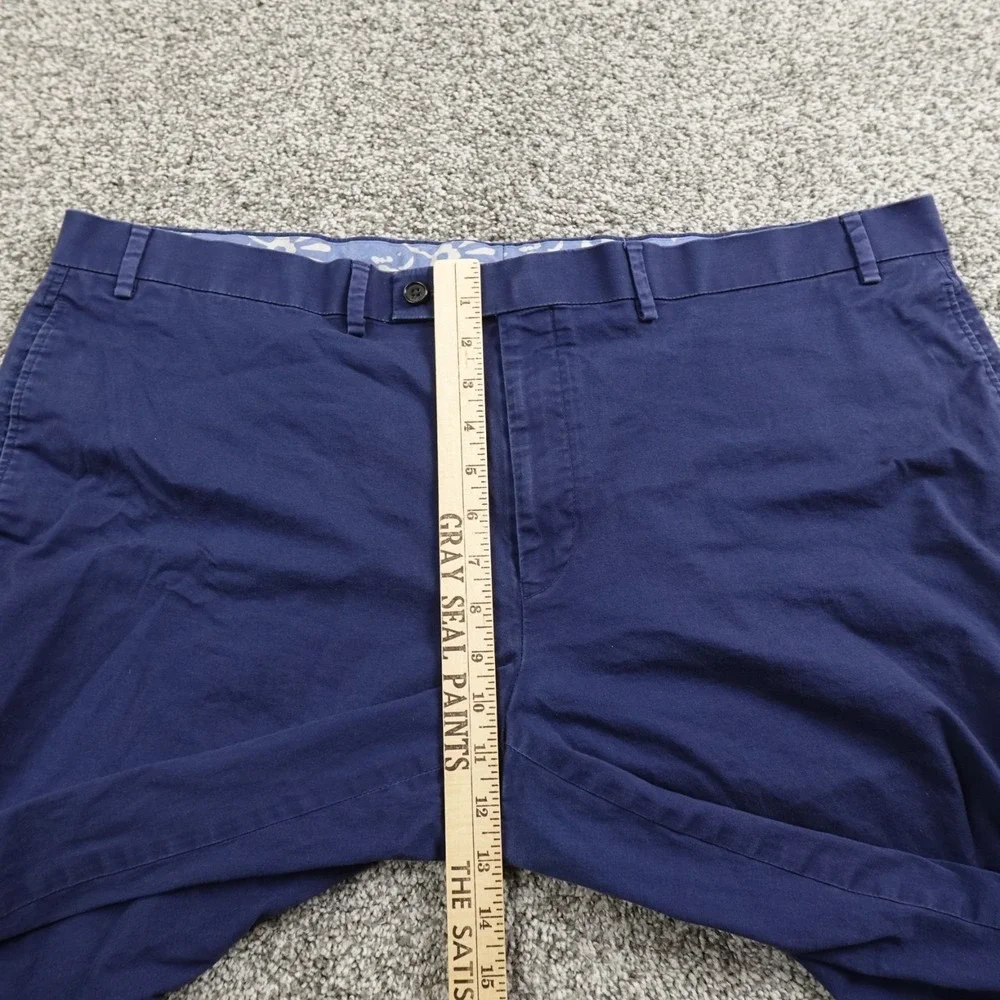 Ralph Lauren Pants‎ Mens 42X30 Blue Chino Trouser Golf Stretch Flat Front Preppy
